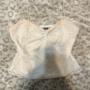 Wild Fable Cream Camisole Bustier Fitted Top